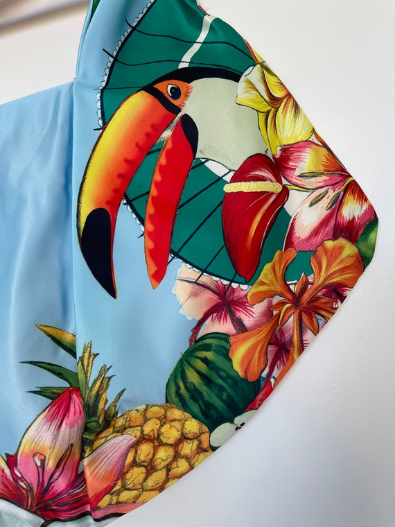 ESCADA shoulder bag Satin multi tropical color sh… - image 4