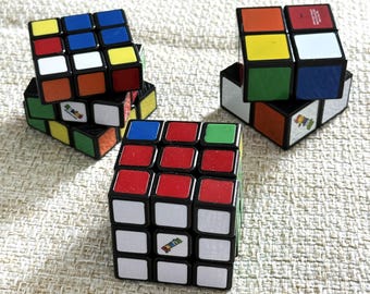 Set of 3 Rubik's cubes World's smallest toy Spin puzzle game