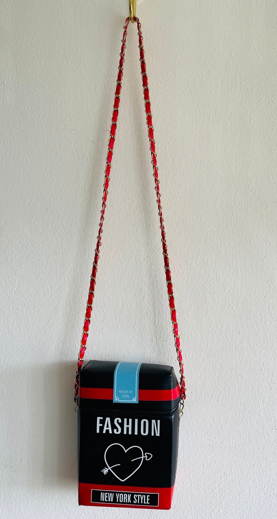 Black/red Shoulder Bag Fashion New York Style Crossbody Bag