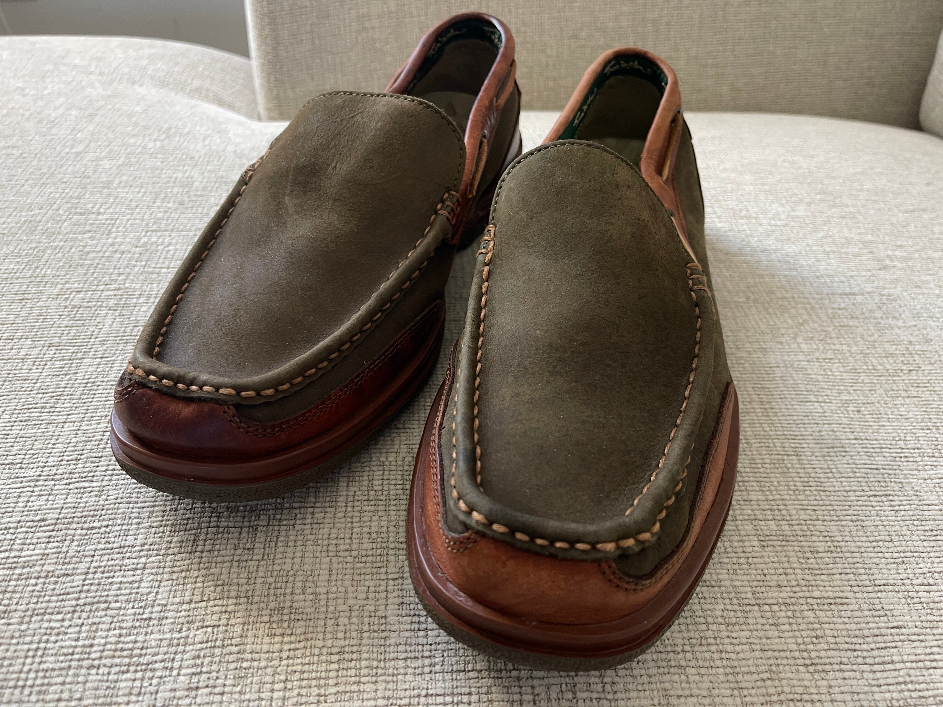 Thom Mcan Vintage Men's Shoes Brown Top Grain Leather Upper Nubuck and ...