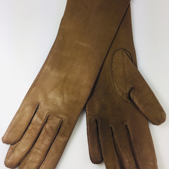 Leather Fashion Gloves, Distressed Leather Look