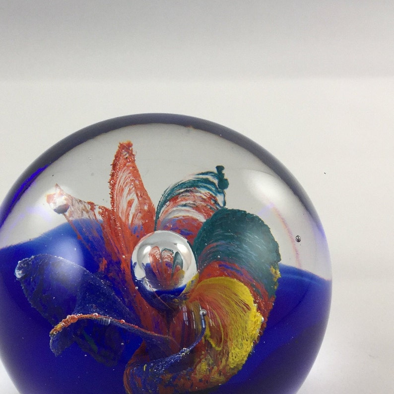Murano Glass Paperweight Vintage Murano Glass Glass Paper Etsy