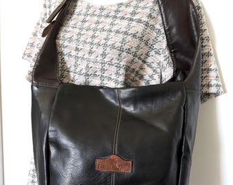 David Jones Crossbody Bag Black faux leather shoulder bag