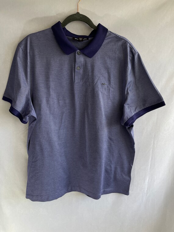 MICHAEL KORS men's polo T-shirt Custom blue/dark … - image 7