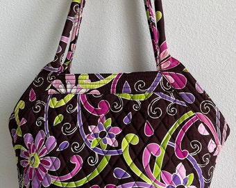 VERA BRADLEY bag Colored shoulder bag Women's cotton bags Black/colors shoulder bag Women's purse