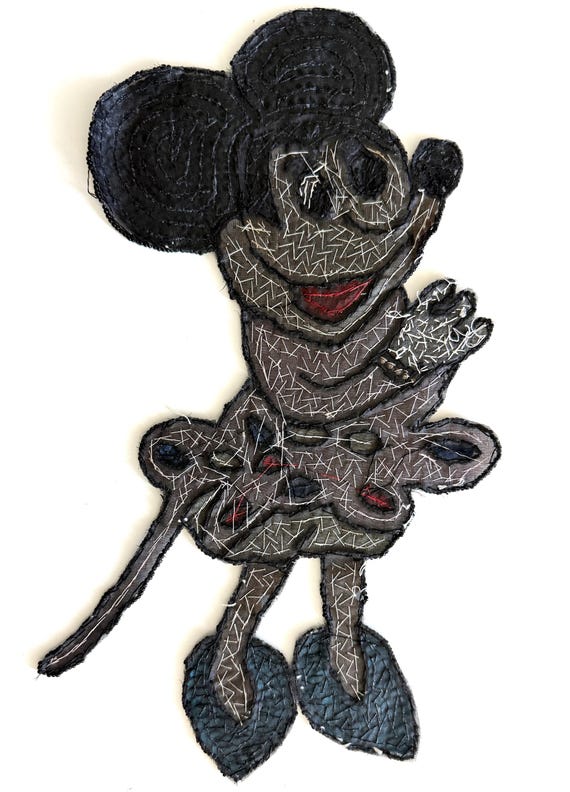Mickey Mouse Patch Applique Sequin Vintage Disney… - image 10