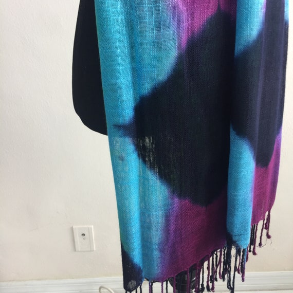 Women's cotton scarf Handmade colored scarf Women… - image 5