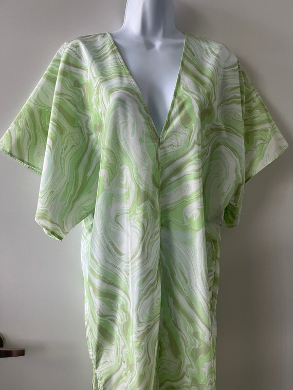 green emerald velvet dress Cathy Notch Neck Jersey Dress-Hunter Green, Painted Dot main image 0