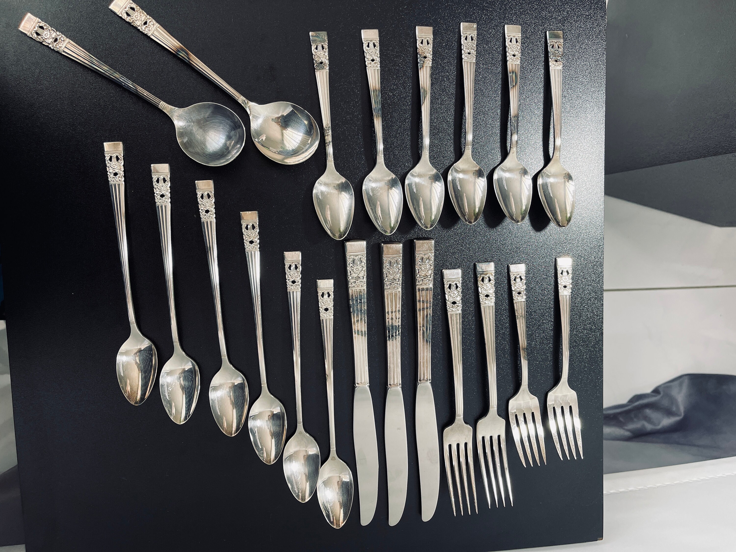 Ensemble De Service Indien Vintage – Couteau Et Fourchette Avec Fourreau