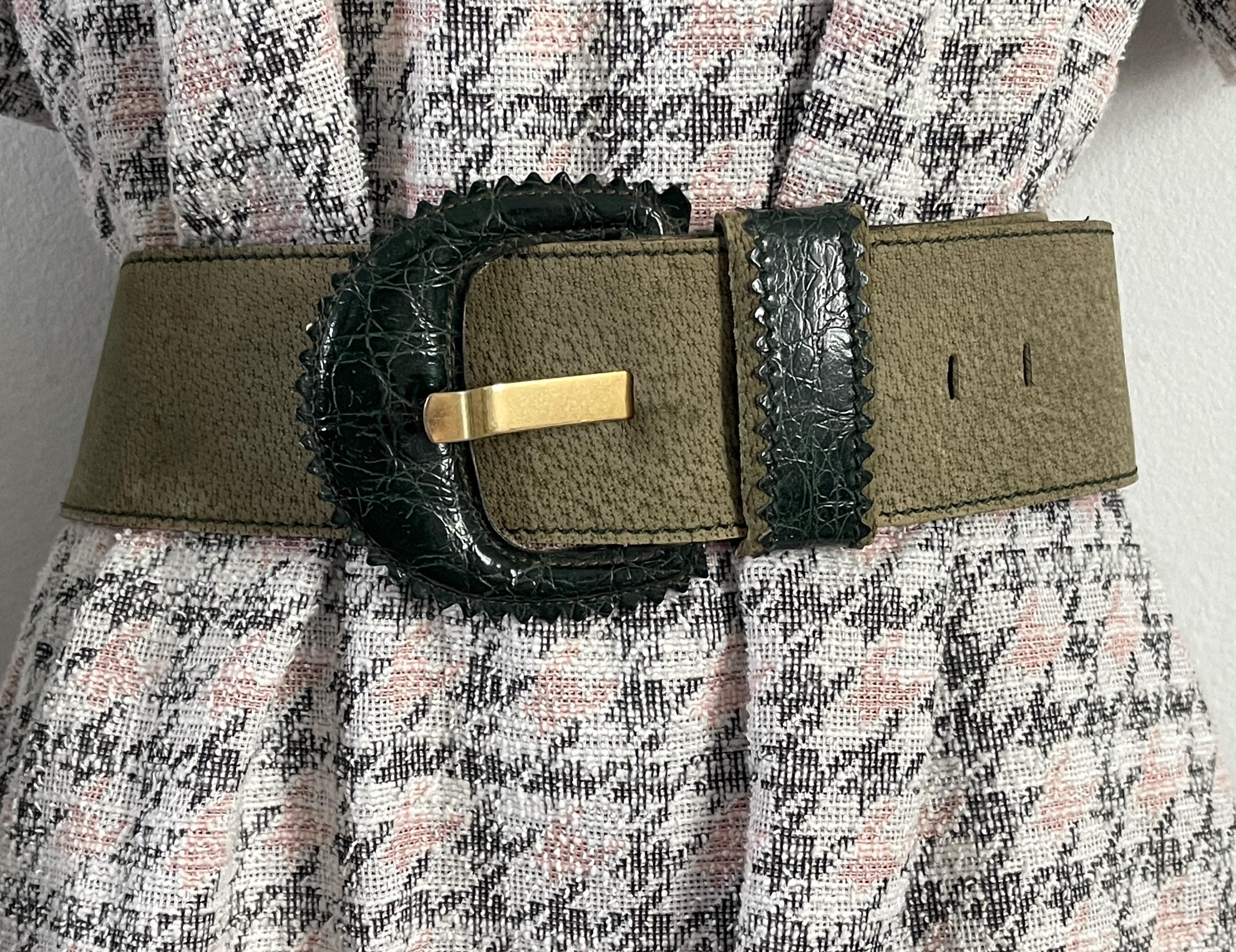 Statement belt by Axcess made in Italy genuine leather Western esque Shyanne Women main image 4