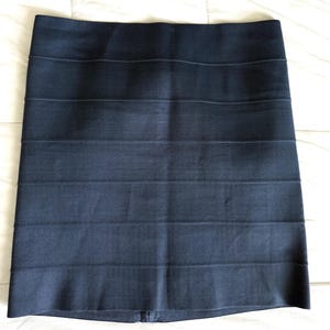 CARIBBEAN OCEAN Skirt Blue/grey size S latex mini skirt
