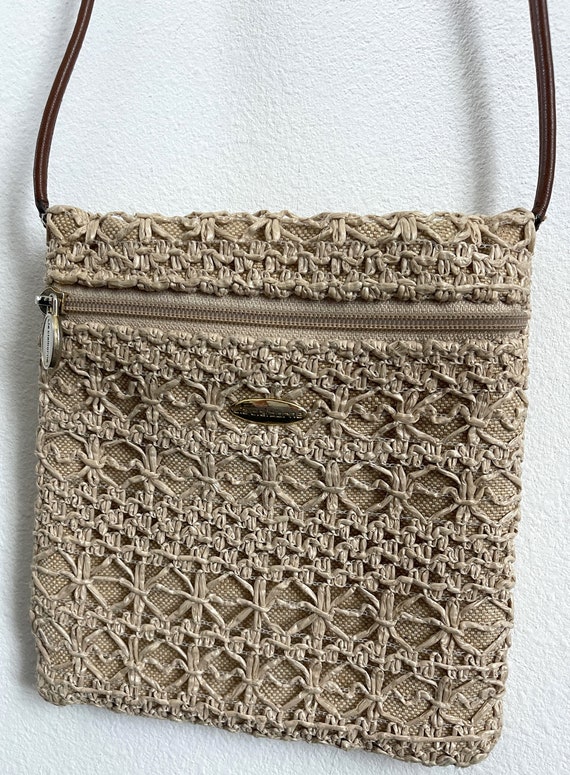 Liz claiborne straw shoulder bag Gem