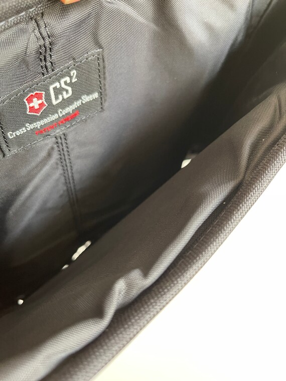 CS Computer shoulder bag Black polyester hard cas… - image 8