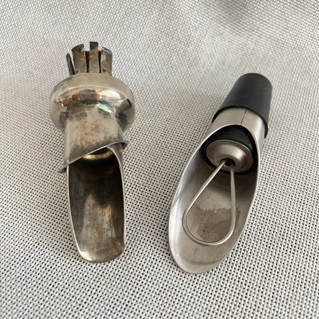 Wine Pourer Aerator With Stopper 2 Pieces Wine Bottle Carrier Bag Steel