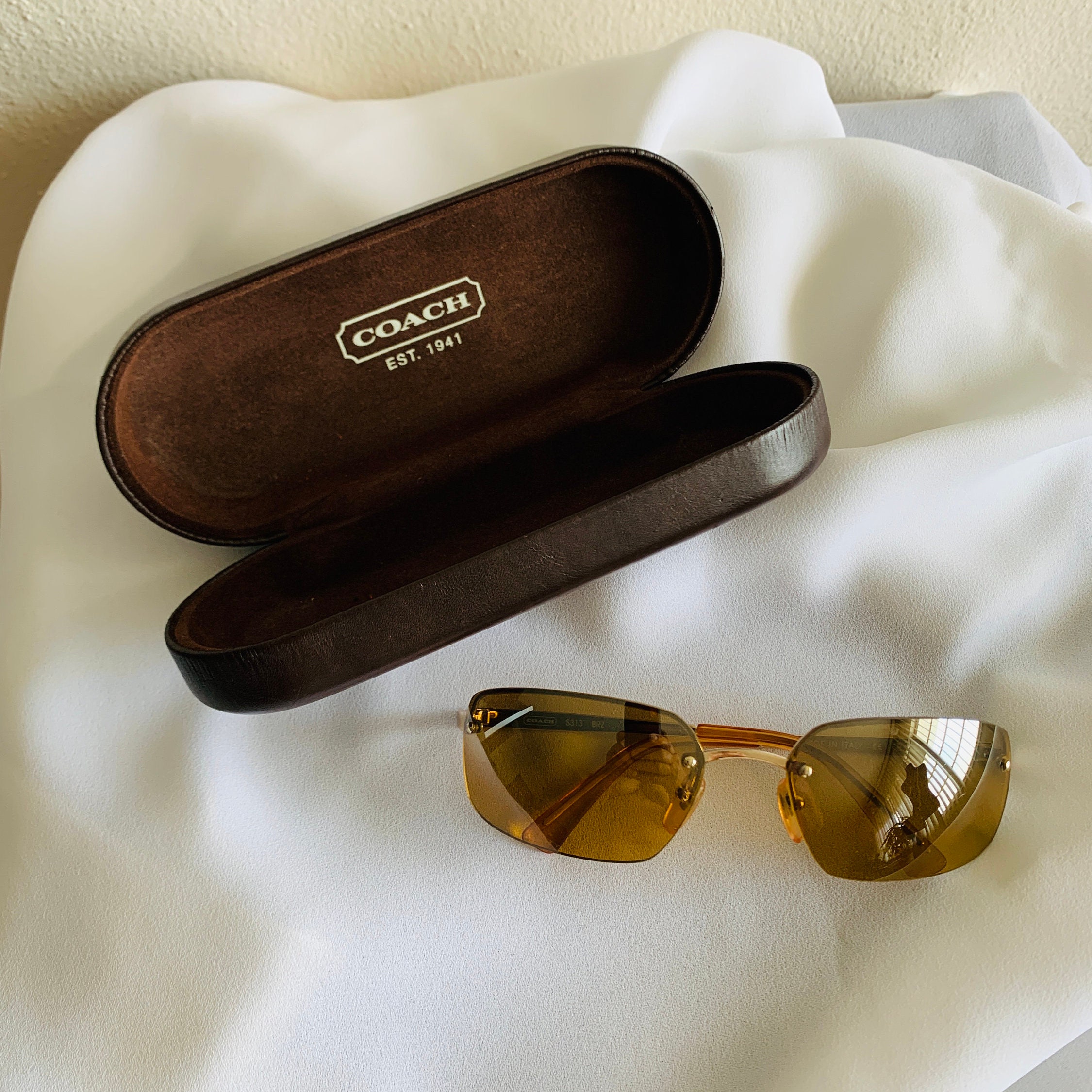 COACH Sunglasses Authentic Sunglasses Made in Italy Sunglasses for Women Numbered 58017 120 Sunglasses in Case Etsy