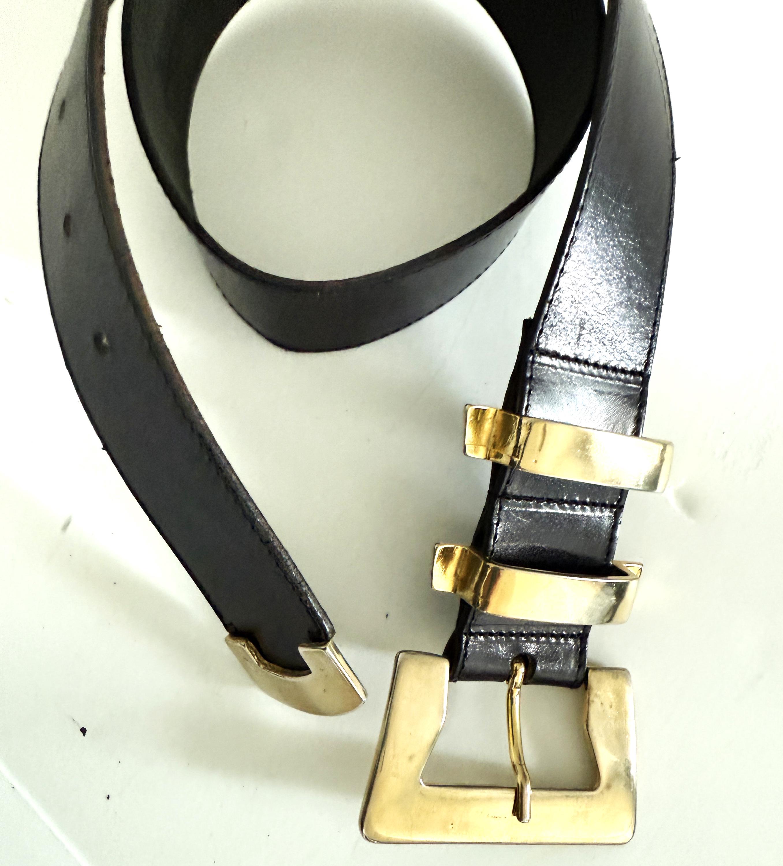 Vita Fete Double Chain Two Tone Silver Breaded Shimmery Sand  Leather Belt New DÉHANCHE Travertine embellished leather belt | NET-A-PORTER main image 4