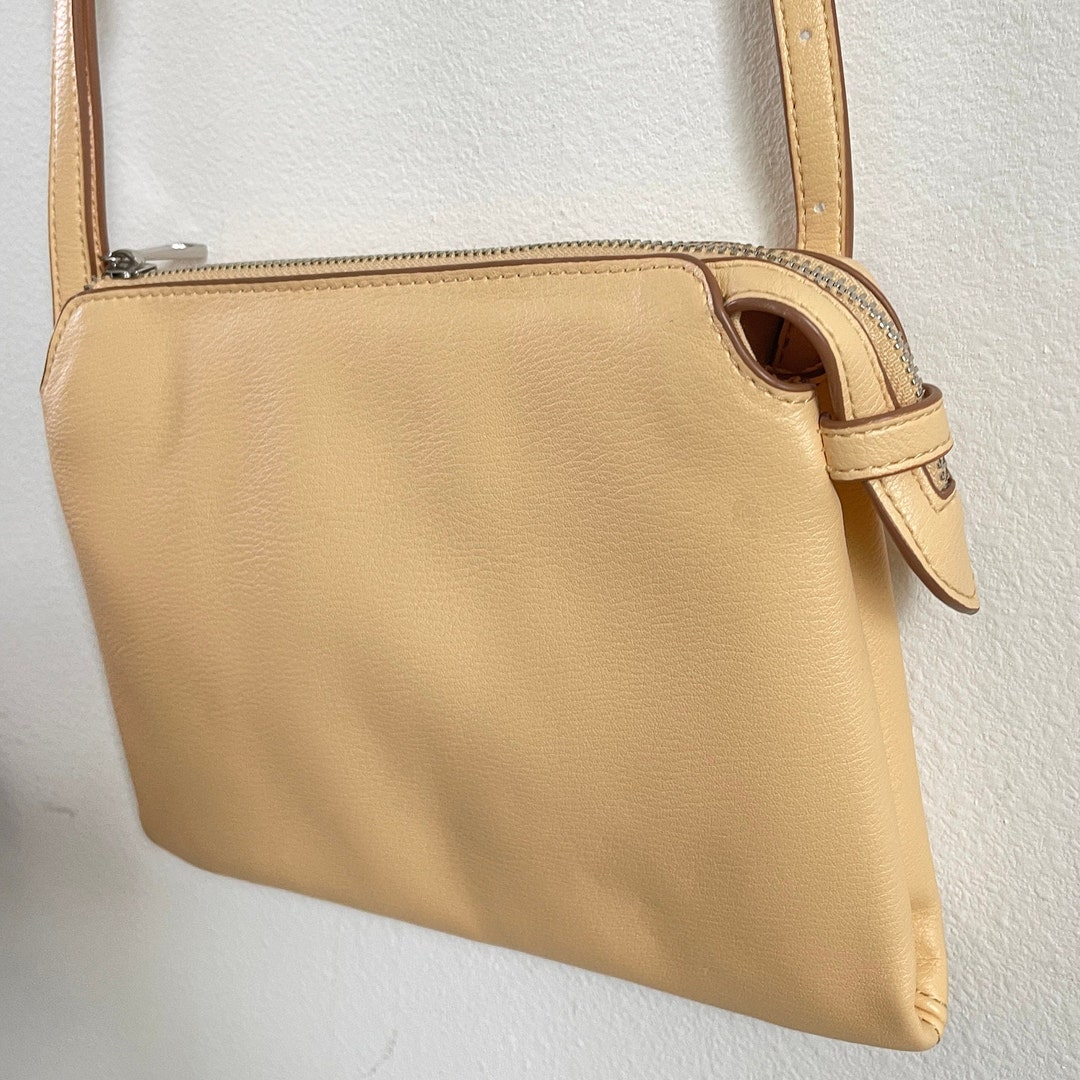 Meleah Faux Weave Crossbody Bag in Yellow main image 0