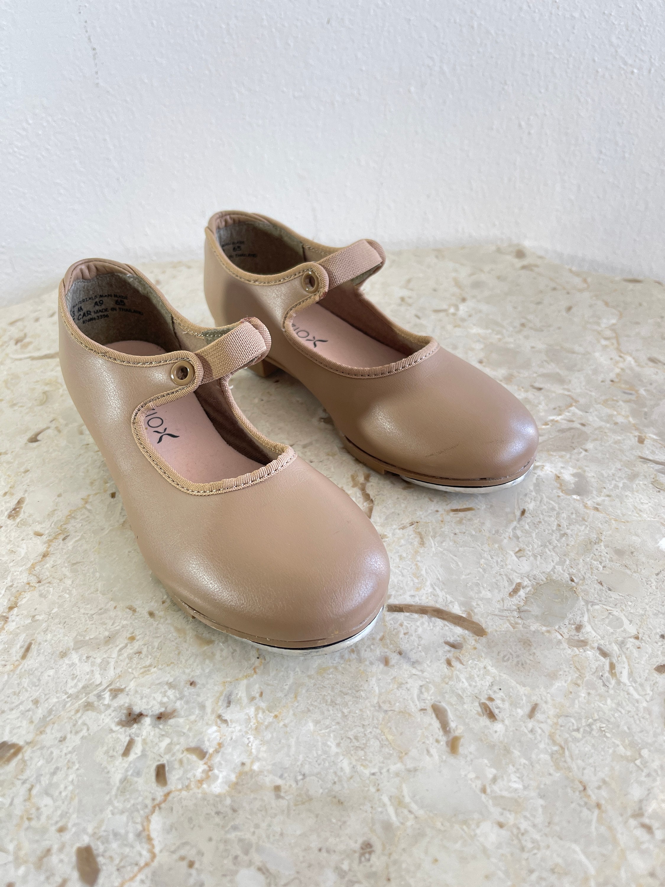 CAPEZIO Leather Tap Dance Shoes for Girl Beige Leather Dance - Etsy UK