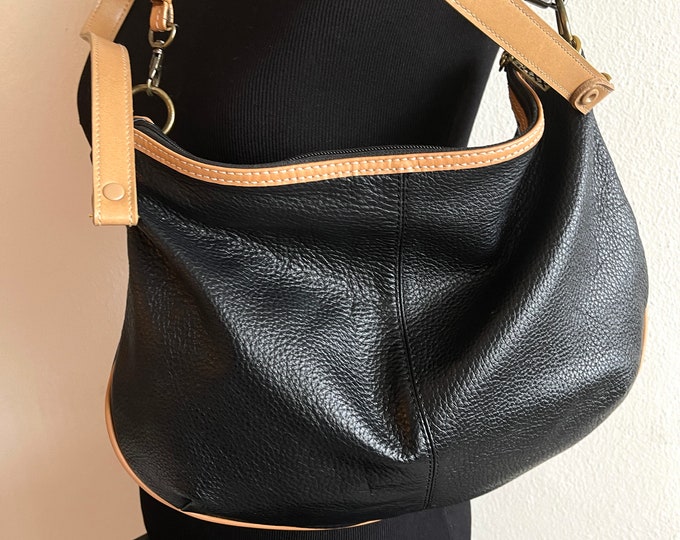 Vintage Coach 9058 Black Legacy Hobo Bag-shoulder Bag - Large