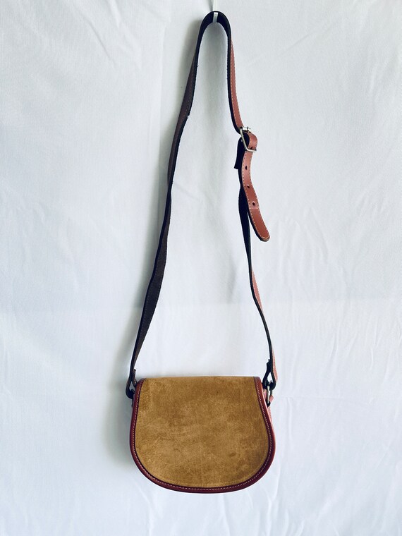 Brown Nubuck Leather crossbody bag Dust cover hard ba… Gem