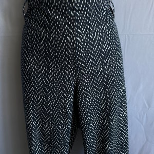Women&#39;s Pants Dark blue/white pants/jumpsuits size XL high rise casual trousers Women&#39;s leggings