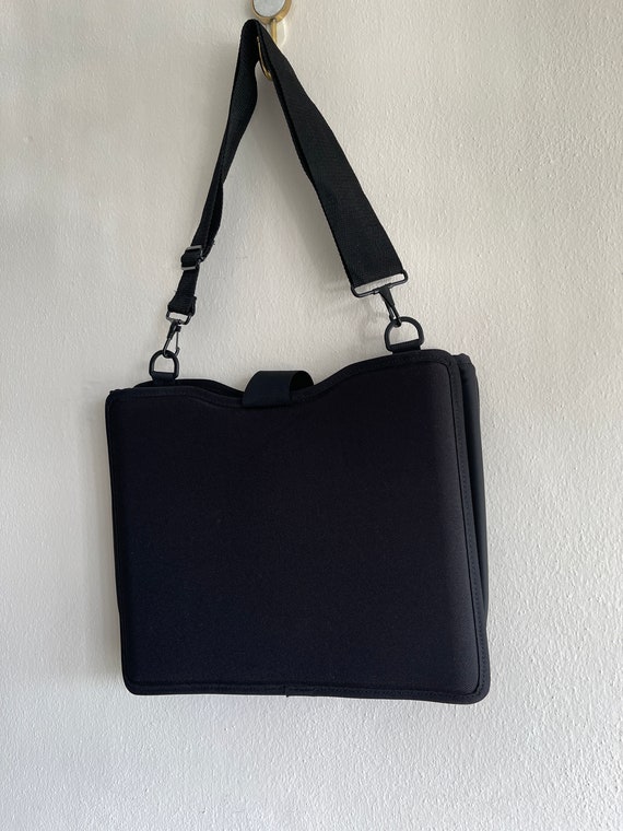 CS Computer shoulder bag Black polyester hard cas… - image 6