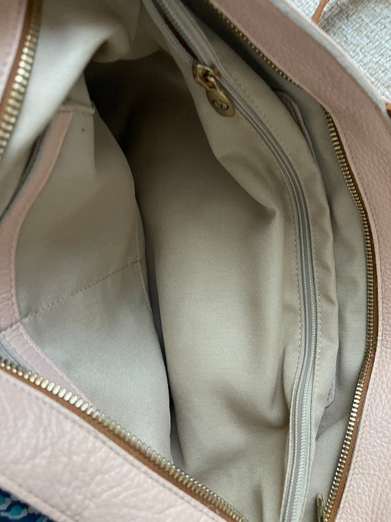 VALENTINA Shoulder Bag Pink leather tote bag made… - image 6