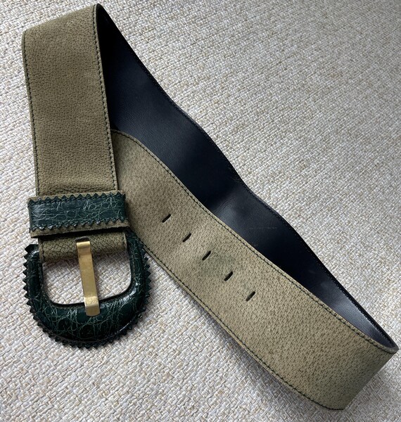 Statement belt by Axcess made in Italy genuine leather Western esque Axcess | Accessories | Statement Belt By Axcess Made In  main image 4