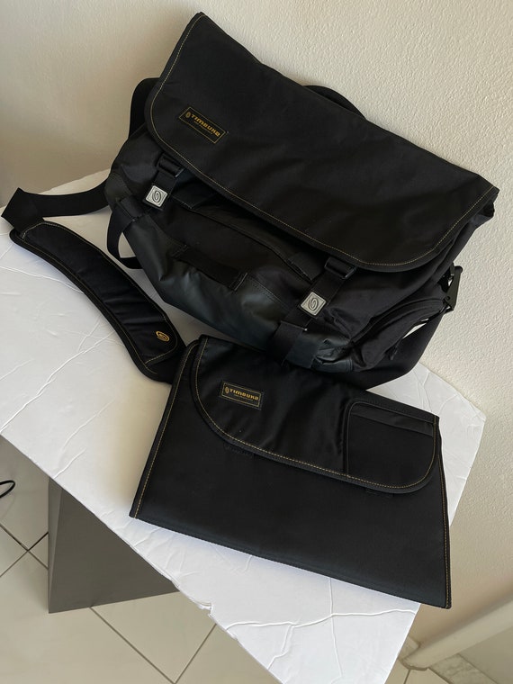 TIMBUK2 Computer Shoulder Bag Black Crossbody Bag Laptop Case 