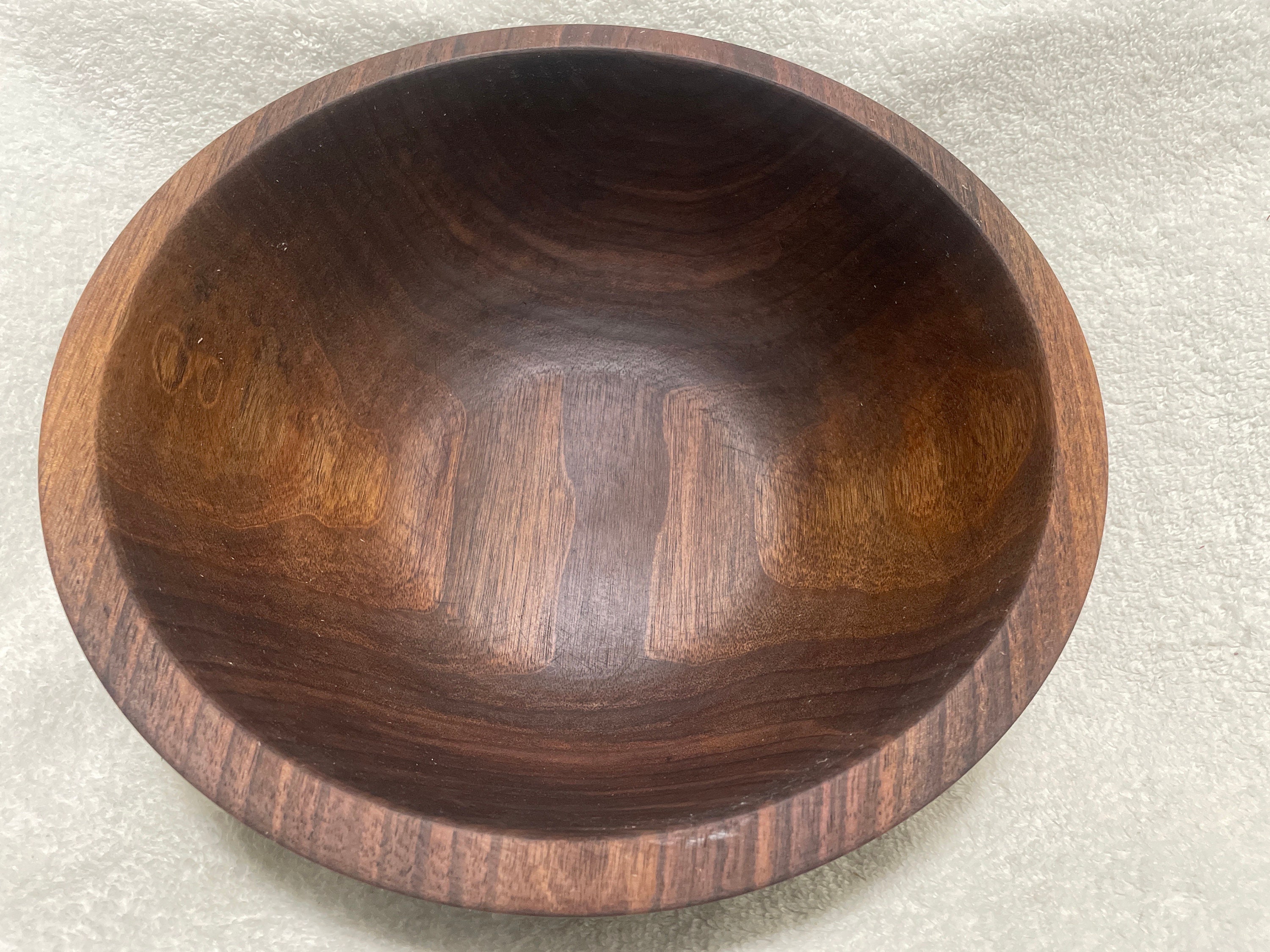 Black Walnut Salad Bowl Etsy