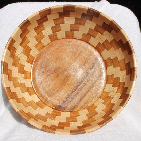 13.5in Guanacaste/ Maple segment bowl