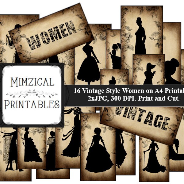 Vintage Silhouette - Etsy