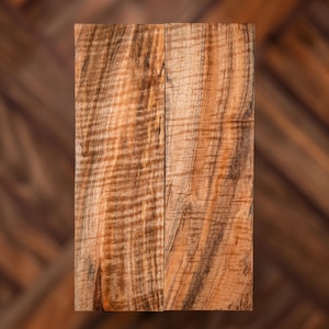 THREE PACK Spalted and Ambrosia Maple Knife Scales - Stabilized - VP-62