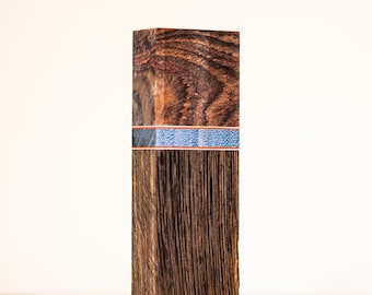 Asian Rosewood, Curly Maple, and Wenge Knife Handle Block - s-1217