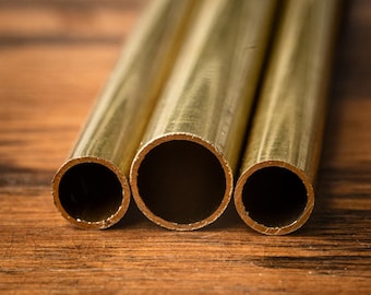 Brass Tube for Knife Handles - 6mm or 8mm Knife Pins - pin-25