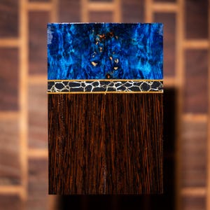 Maple Burl, TruStone, and Wenge Combination Knife Scales - s-550