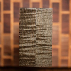 Curly Maple Knife Scales - Stabilized and CNC Flattened - curl-27