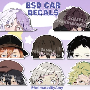 BSD Stray Dogs Anime Car Peeker Decals
