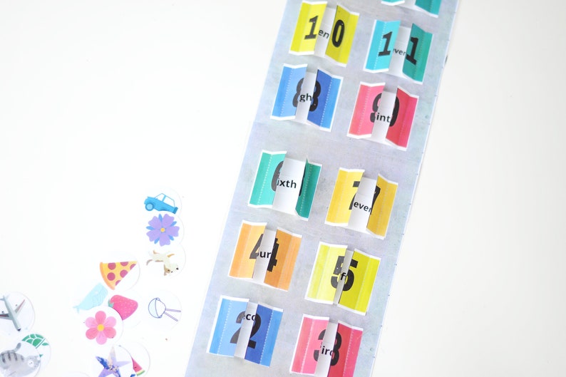 Ordinal numbers ESL games ESL games colors and numbers | Etsy