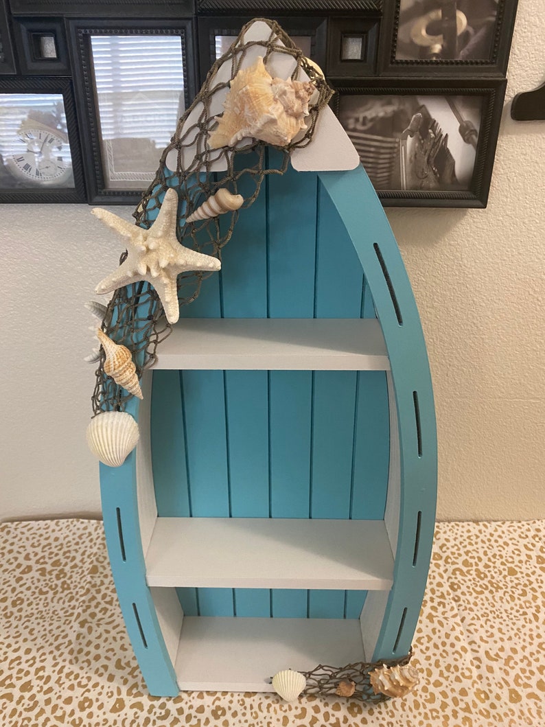 Nautical Wooden Boat Shelf Nautical Home Decor Room Decor