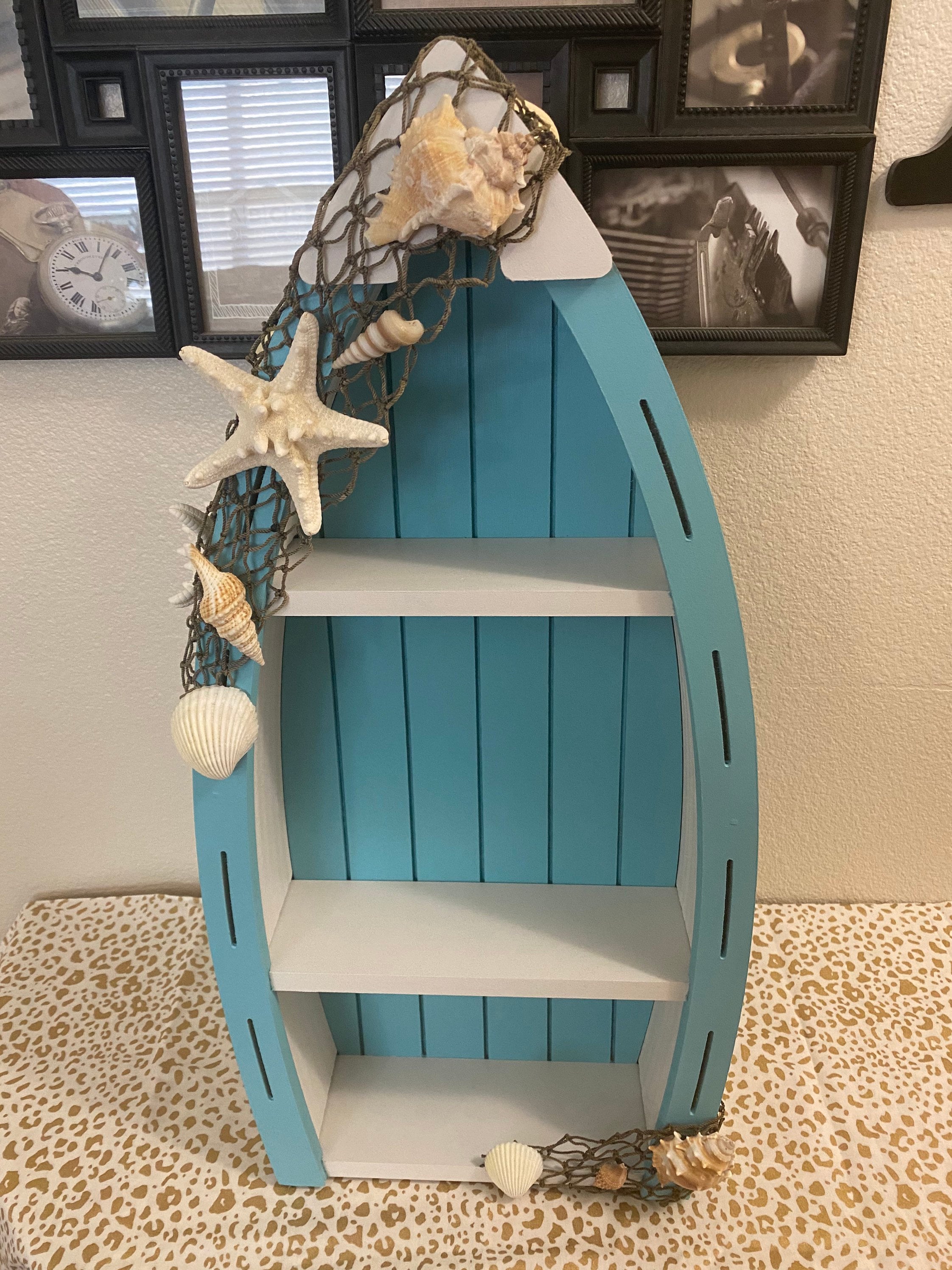 Nautical Wooden Boat Shelf Nautical Home Decor Room Decor Etsy