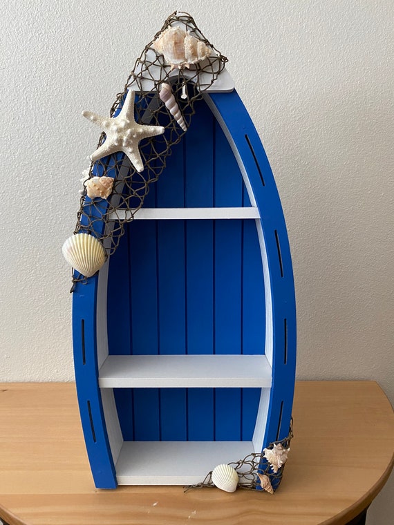 Nautical Wooden Boat Shelf Nautical Home Decor Room Decor Etsy