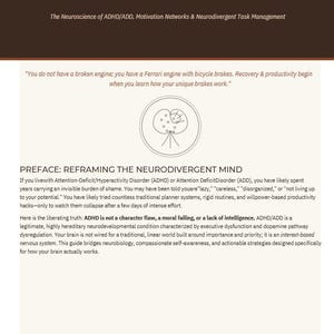Guía para controlar el TDAH: Neurobiología, función ejecutiva, gestión de tareas (PDF imprimible)