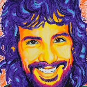 CLASSIC! CAT STEVENS  poster/ art print from original artwork by Alisa Meier
