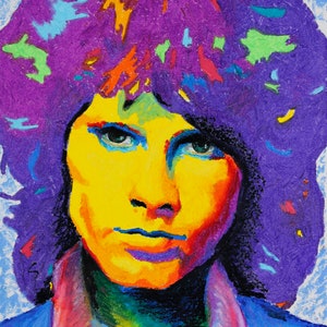 STUNNING! JIM MORRISON poster, from original artwork by Alisa Meier