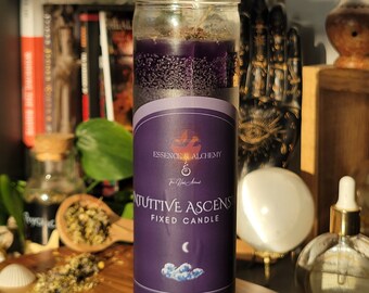 Intuition Candle | Third Eye Chakra | Meditation & Ritual | Spell Candle| Psychic Awareness | Witchy Gift |
