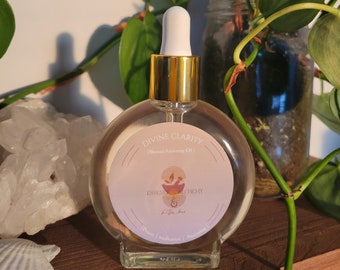 Clarity Anointing Oil: Sage & Herbal Infusion, Spiritual Meditation