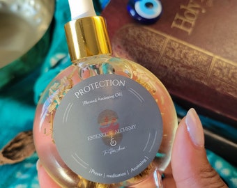 Aceite de hierbas de protección: aceite de unción espiritual en lotes pequeños