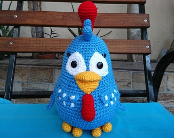 Wzór amigurumi, szydełkowa kura Pintadita, 28 arkuszy w formacie PDF do natychmiastowego pobrania, język hiszpański; Wzór małego kurczaka Dottie