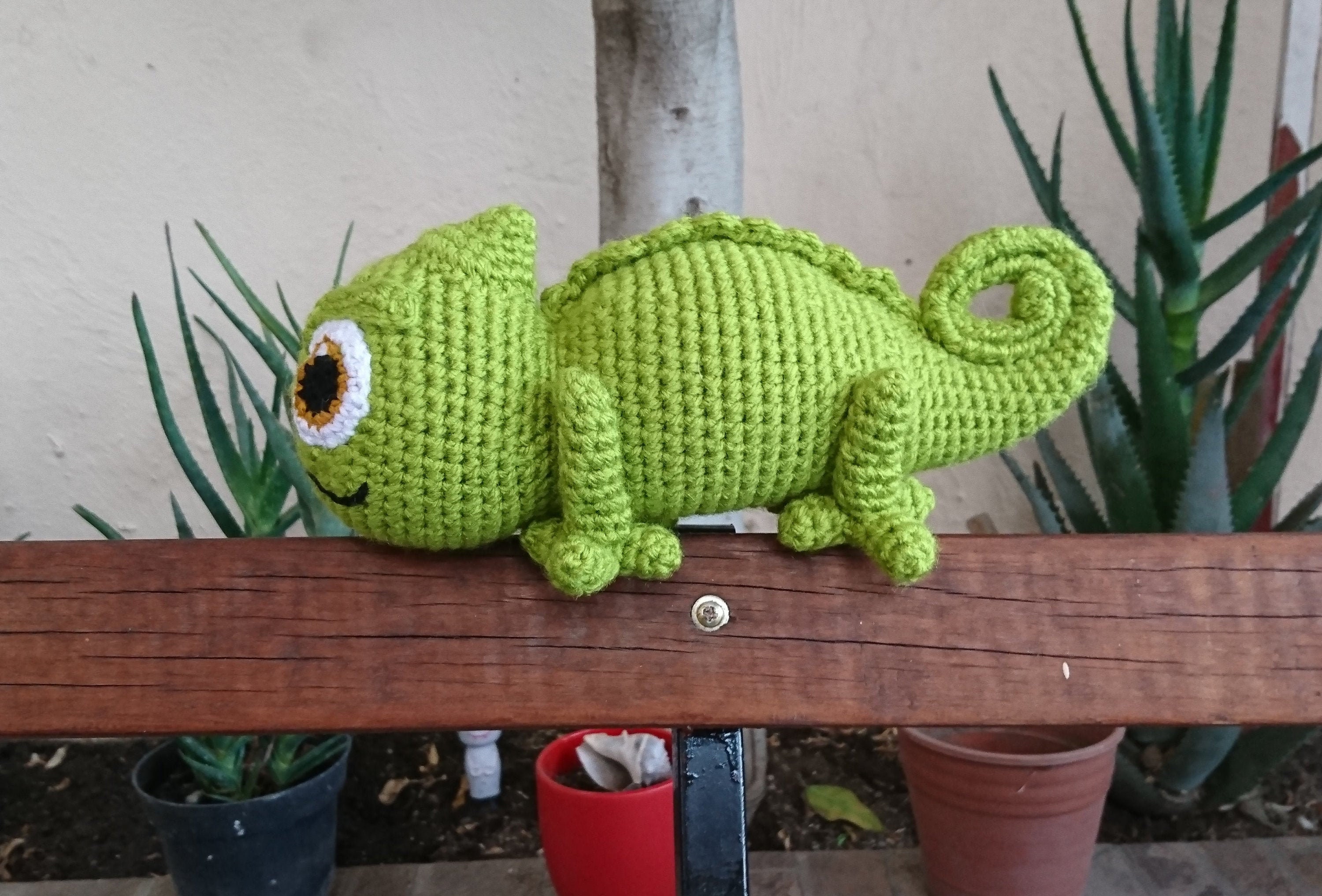 Patrón Amigurumi Camaleón Pascal tejido a crochet 16 hojas - Etsy España